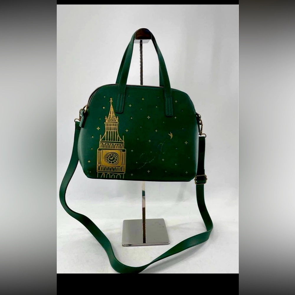 Loungefly PeterPan Hunter Green Crossbody Bag DISNEY!